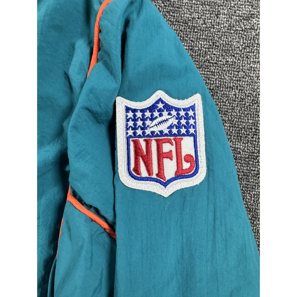 Vintage Miami Dolphins Jacket Mens XL Teal NFL Football Starter Pro Line 90s - Picture 2 of 12